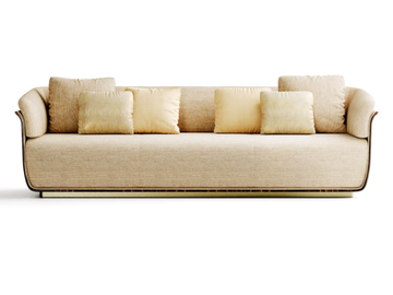 ALLURE WOOD - 3 seater wood and fabric sofa by Capital Collection - view 3